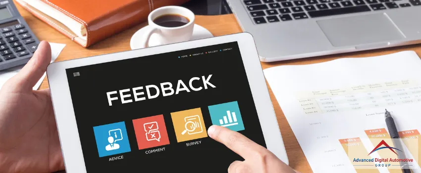 ADAG - Positive feedback concept on a tablet